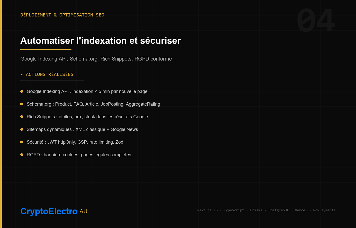 Déploiement & Optimisation
